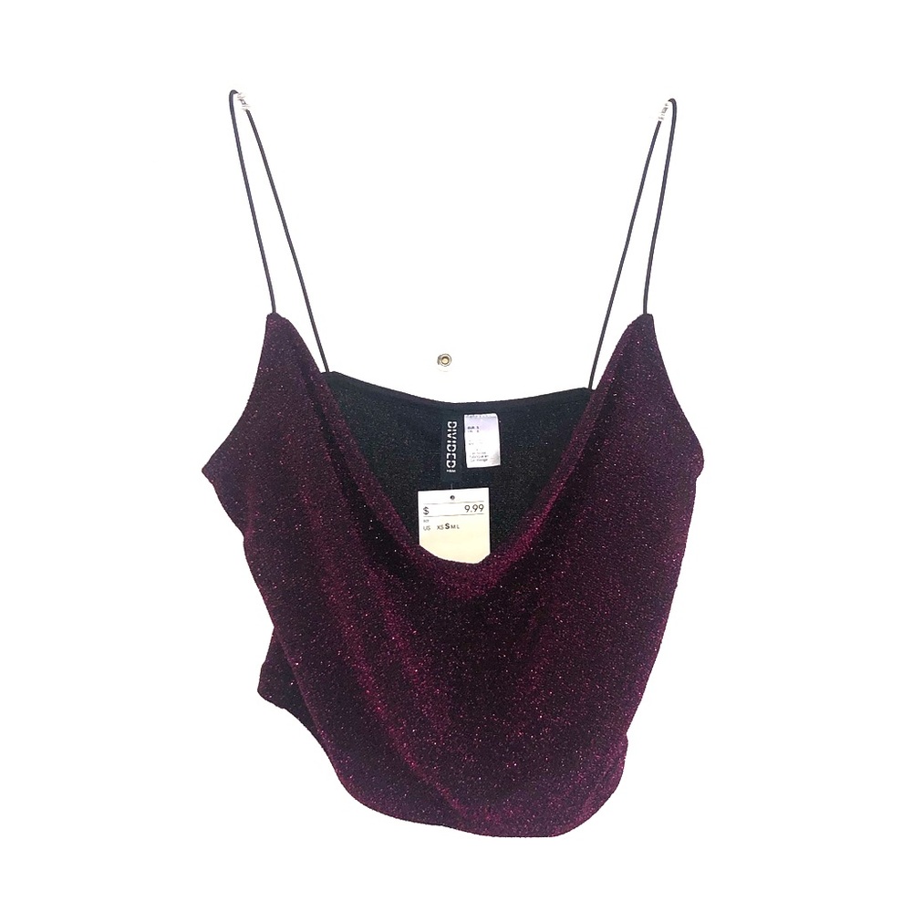 Burgundy Sparkle Top